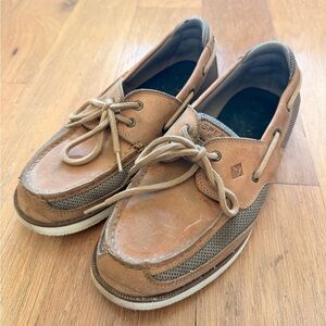 Sperry Men’s Leather Boat Shoes | Casual Deck Shoes | Brown/Tan